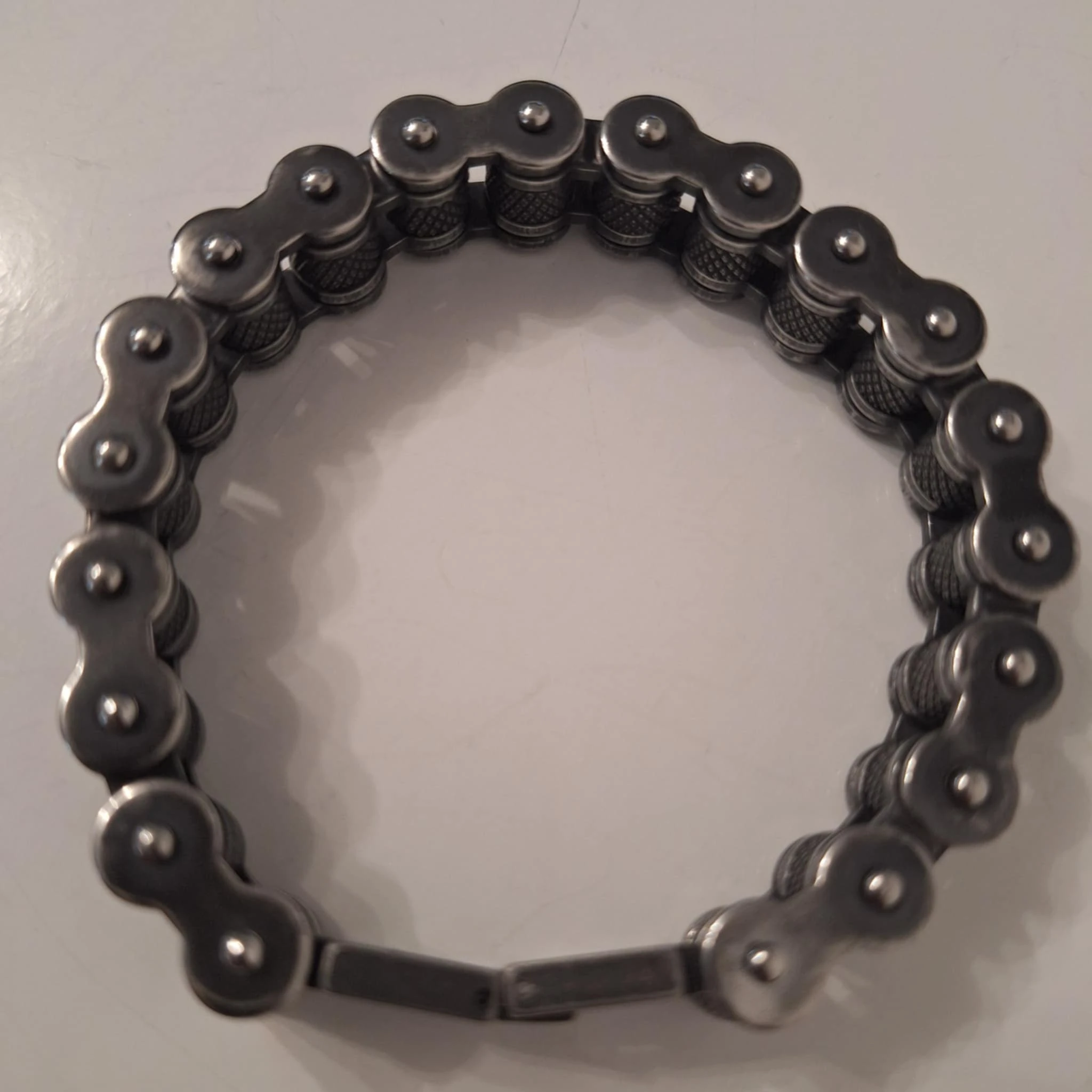 Herenarmband van hoogwaardig roestvrij staal - Premium kwaliteit - Motorkettingstijl, Biker-look, Urban – photo 12